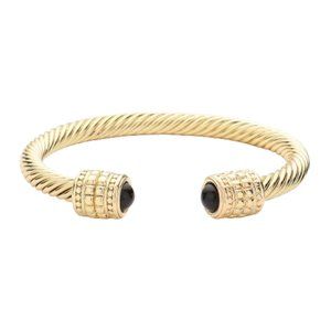 Charming Stone Tip Cuff Unisex Custom Jewelry Bracelet